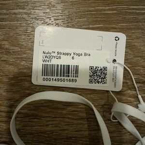 Lululemon white sport bra size 6